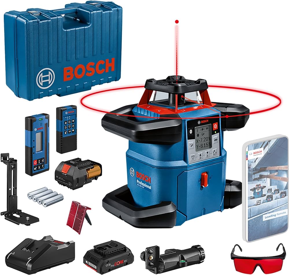 ست تراز لیزری بوش مدل BOSCH GRL 600 CHV SET