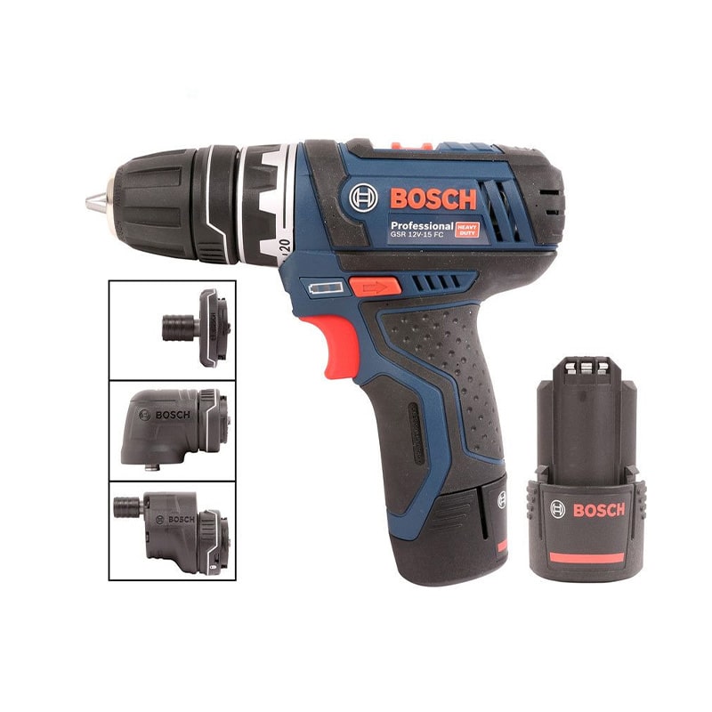 دریل پیچ گوشتی شارژی بوش مدل BOSCH GSR 12V-15 FC