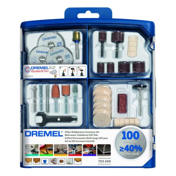 ست 100 پارچه مینیاتوری درمل مدل DREMEL S723