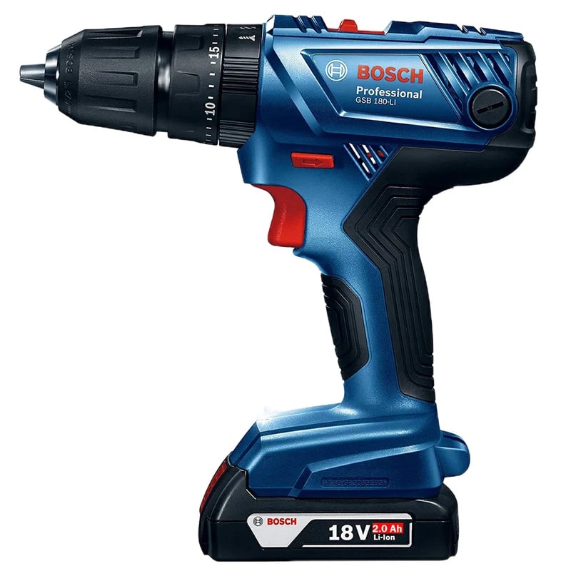 دریل پیچ گوشتی شارژی چکشی بوش مدل BOSCH GSB 180 LI